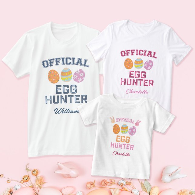 Official Egg Hunter Custom Name Easter Men T-Shirt (Creator Uploaded)