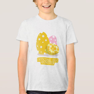 Official Egg Hunter   Fun Easter Tri-Blend T-Shirt Shirt