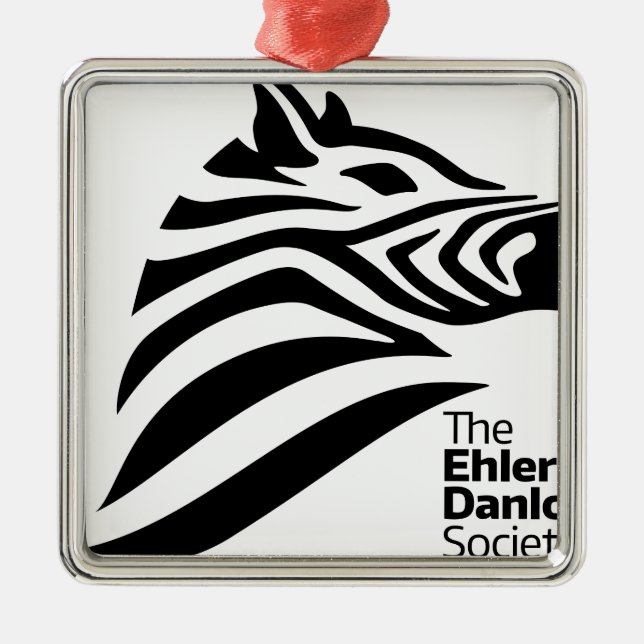 Official Ehlers-Danlos Society Logo Metal Tree Decoration (Front)