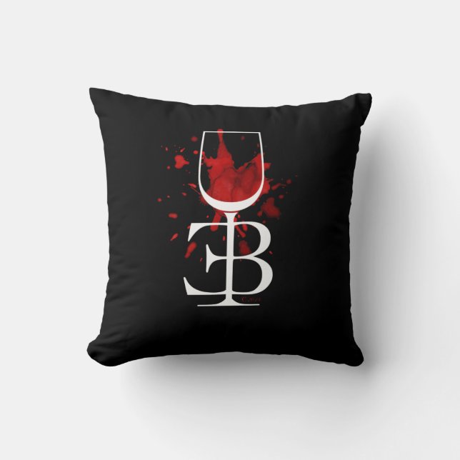 Official Elaine Barris Throw Pillow (Front)