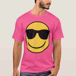 Official Emoji Retro Sunglasses Yellow Smile Face T-Shirt