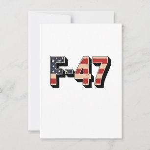 Official F47 Maga Fighter Jet F-47 Jet Fighter Air Invitation