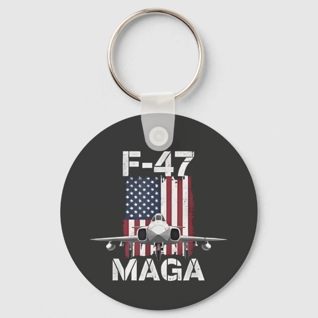 Official F47 Maga Fighter Jet F-47 Jet Fighter Air Key Ring (Front)