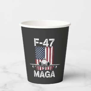 Official F47 Maga Fighter Jet F-47 Jet Fighter Air Paper Cups