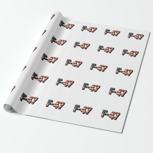 Official F47 Maga Fighter Jet F-47 Jet Fighter Air Wrapping Paper