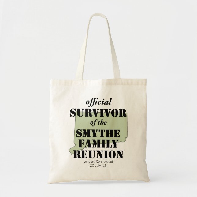 Official Family Reunion Survivor - Connecticut Tote Bag (Front)
