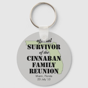 Official Family Reunion Survivor - Florida Green Key Ring