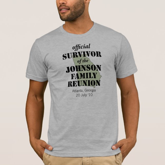 Official Family Reunion Survivor - Georgia Green T-Shirt (Front)