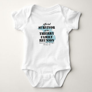 Official Family Reunion Survivor - Michigan Blue Baby Bodysuit