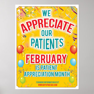Official February Patient Appreciation Poster