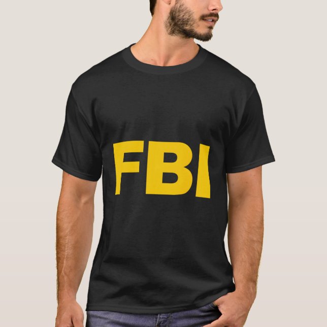 Official Federal Agent Fbi Blue Small T-Shirt (Front)