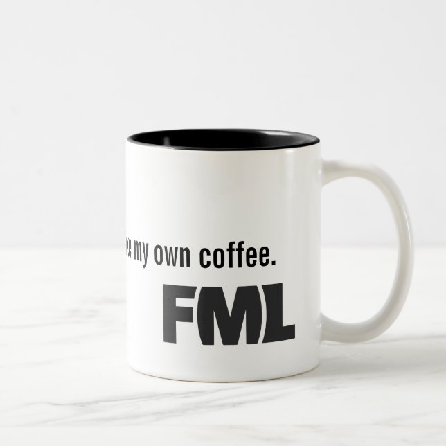 Official FML Mug: Homemade Two-Tone Coffee Mug (Right)