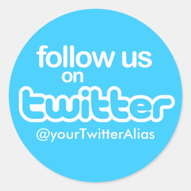 Official "Follow Us on Twitter" Sticker (Front)