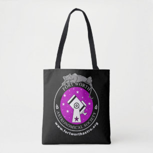 Official FWAS Logo Over the Shoulder Tote Black Bag