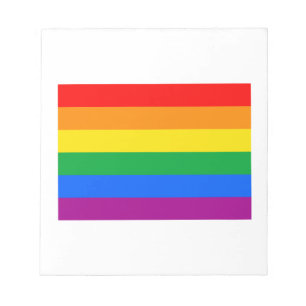 OFFICIAL GAY PRIDE FLAG NOTEPAD