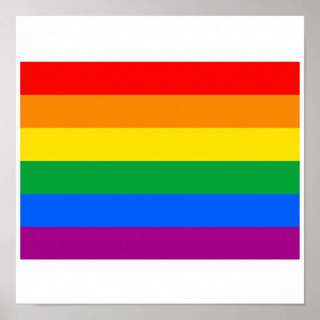OFFICIAL GAY PRIDE FLAG POSTER (Front)