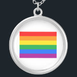 OFFICIAL GAY PRIDE FLAG SILVER PLATED NECKLACE<br><div class="desc">If life were a T-shirt, it would be totally Gay! Browse over 1, 000 GLBT Humour, Pride, Equality, Slang, & Marriage Designs. The Most Unique Gay, Lesbian Bi, Trans, Queer, and Intersexed Apparel on the web. Everything from GAY to Z @ www.GlbtShirts.com FIND US ON: THE WEB: http://www.GlbtShirts.com FACEBOOK: http://www.facebook.com/glbtshirts...</div>