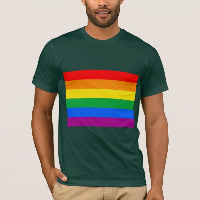 OFFICIAL GAY PRIDE FLAG T-Shirt (Front)