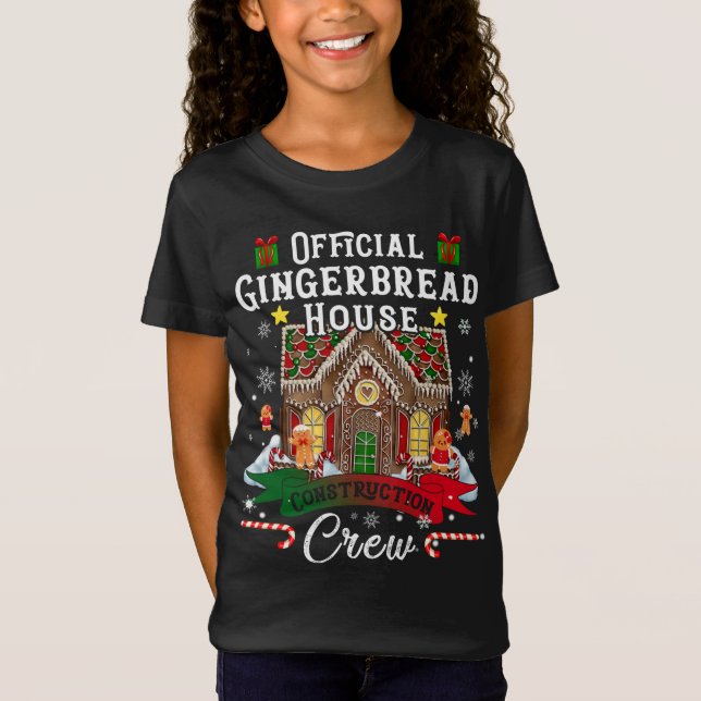 Official Gingerbread House Construction Crew Chris T-Shirt (Front)
