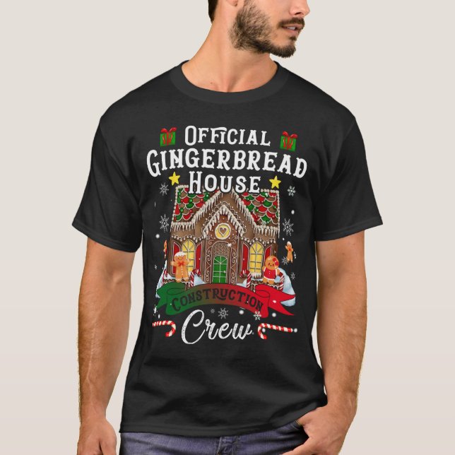 Official Gingerbread House Construction Crew Chris T-Shirt (Front)