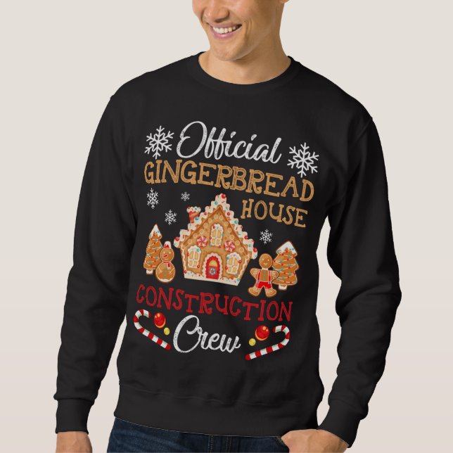 Official Gingerbread House Construction Crew Ginge Sweatshirt (Front)