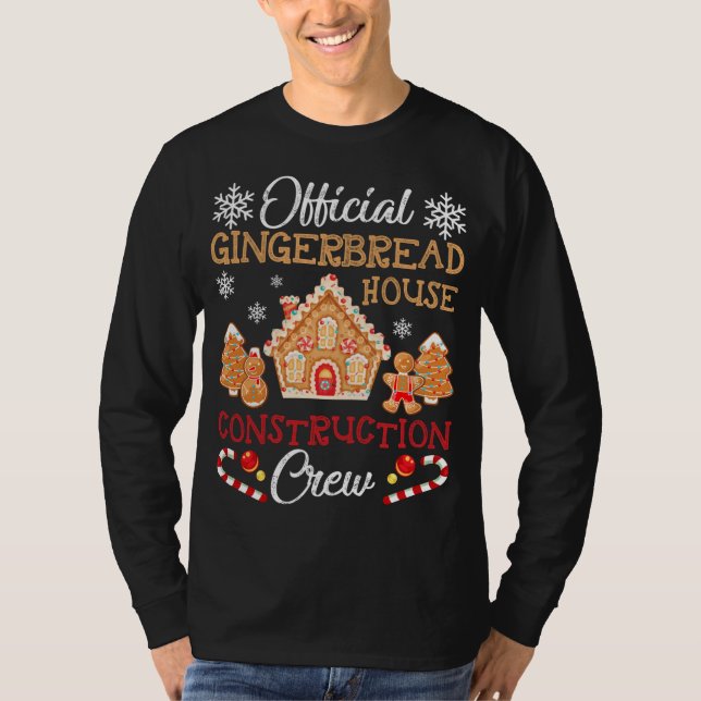 Official Gingerbread House Construction Crew Ginge T-Shirt (Front)