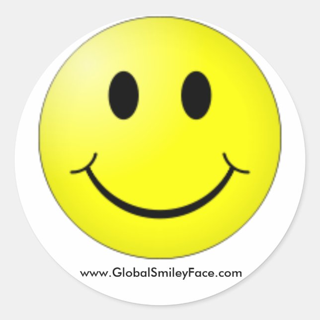 Official GlobalSmileyFace.com Sticker (Front)