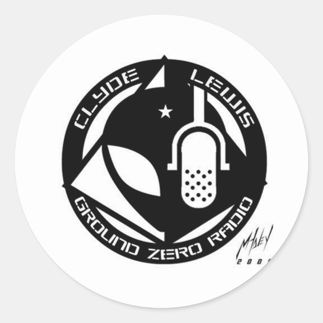 Official Ground Zero Products! Classic Round Sticker (Front)