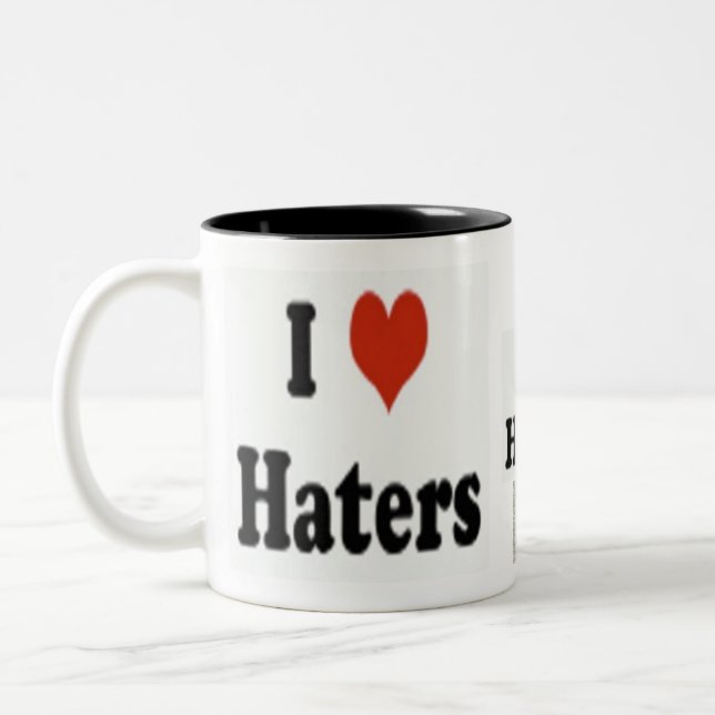 Official "I love Haters" Coffee Mug (Left)
