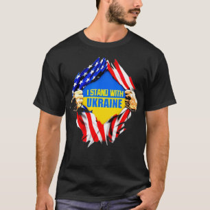 Official I Stand With Ukraine Pray For Ukraine Pea T-Shirt