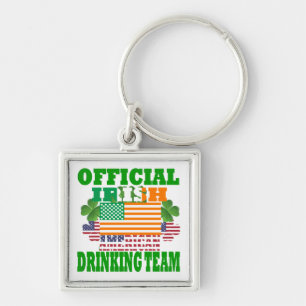 Official Irish American drinking team Key Ring