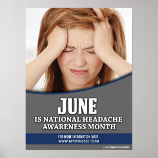 Official JUNE National Headache Awareness Poster