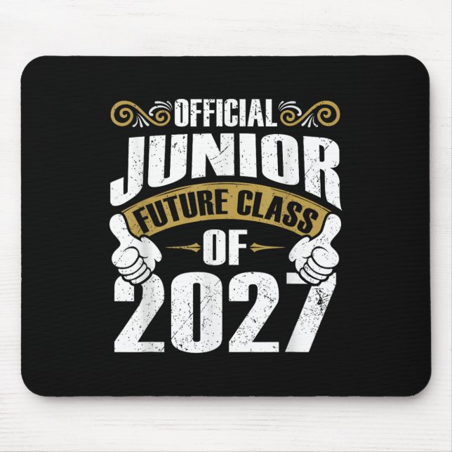 Official Junior Future Cl Of 2027 First Day 11th G Mouse Pad (Front)