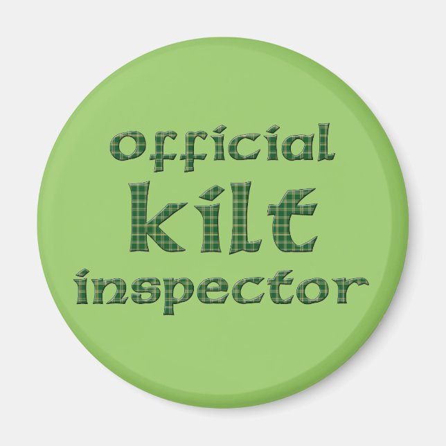 Official Kilt Inspector Magnet (Front)