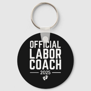 Official Labour Coach 2025 Expecting New Dad Mum B Key Ring