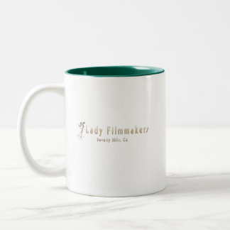 Official Lady Filmmakers Logo with Beverly Hills T Two-Tone Coffee Mug
