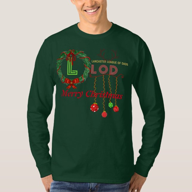 OFFICIAL LLOD CHRISTMAS LONGSLEEVE GREEN T-Shirt (Front)