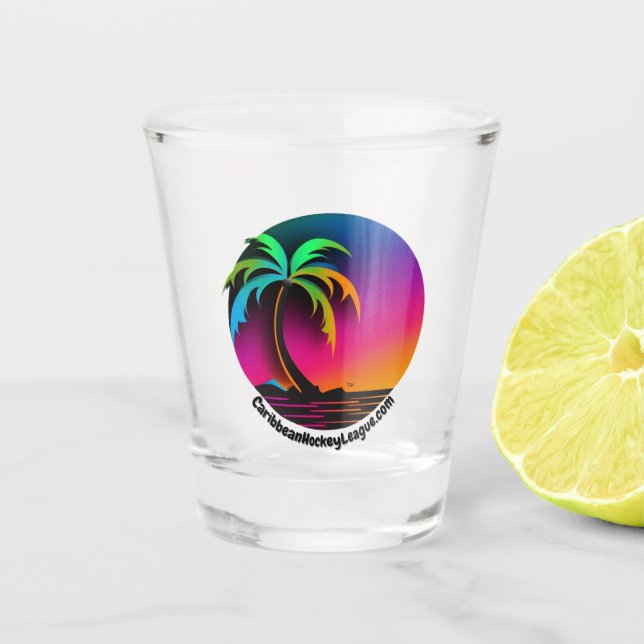 Official Logo CaribbeanHockeyLeague.com Shot Glass (Front)