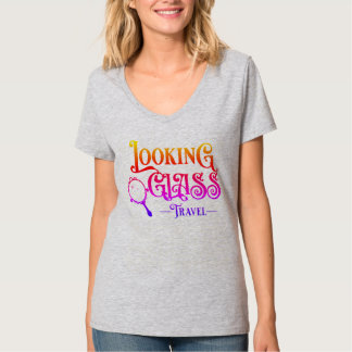 Official Looking Glass Travel Women's V-Neck T-Shirt