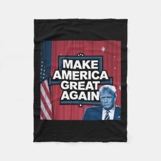 Official Make America Great Again Merch Fleece Blanket