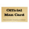 Official Man Card