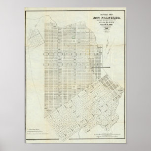 Official Map of San Francisco Poster
