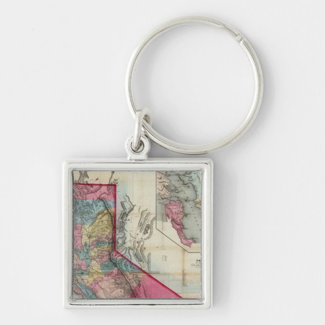 Official map of the State of California Key Ring (Front)