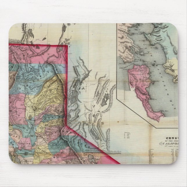 Official map of the State of California Mouse Pad (Front)