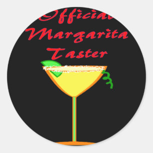 Official Margarita Taster T-Shirts & Gifts Classic Round Sticker
