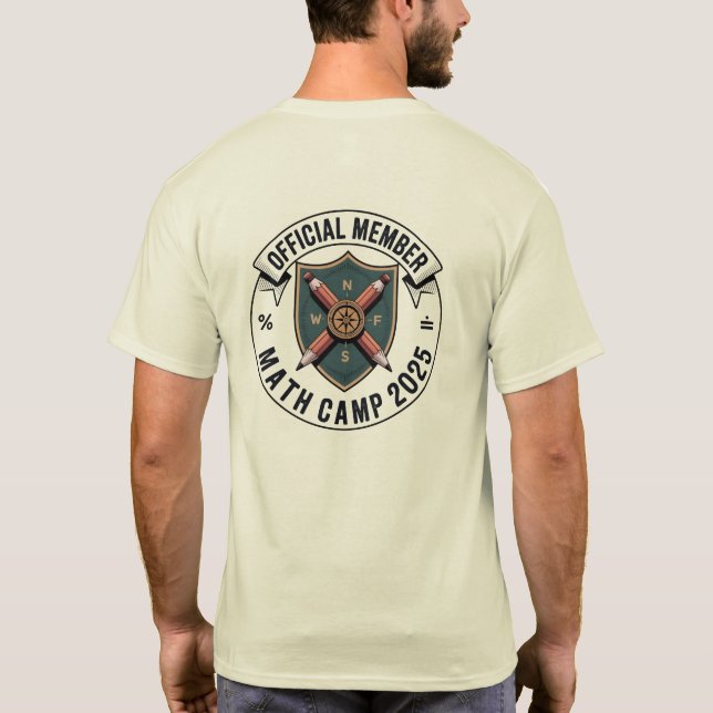 Official Math Camp 2025 Badge Tee (Back)