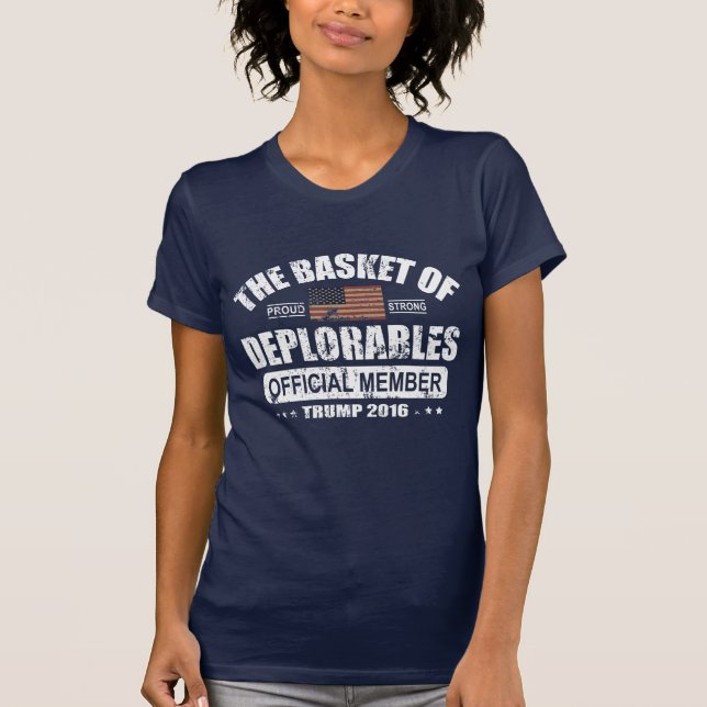 Official Member Basket of Deplorables T-Shirt (Front)