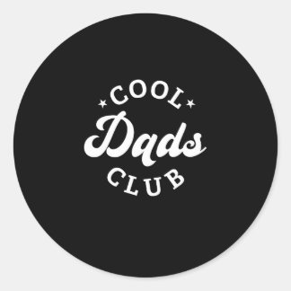 Official Member Cool Dad Club Daddy Vintage Father Classic Round Sticker