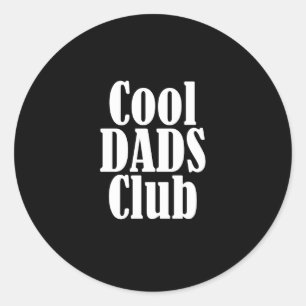 Official Member Cool Dads Club Funny Pocket Father Classic Round Sticker