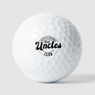 Official Member Cool Uncles Club Fathers Day Golf Balls